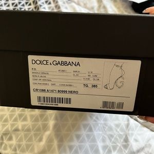 Dolce and Gabbana black and patten Leather size 8.5